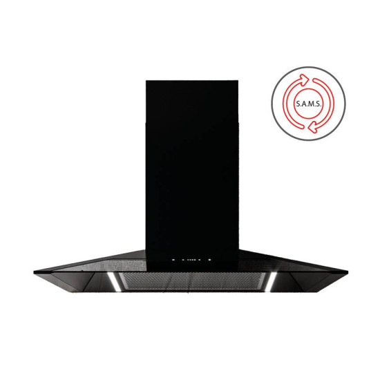 Sirius Sirius - Páraelszívó SLTC-97 JEEG SAMS TW 60 cm fekete Kürtős páraelszívó