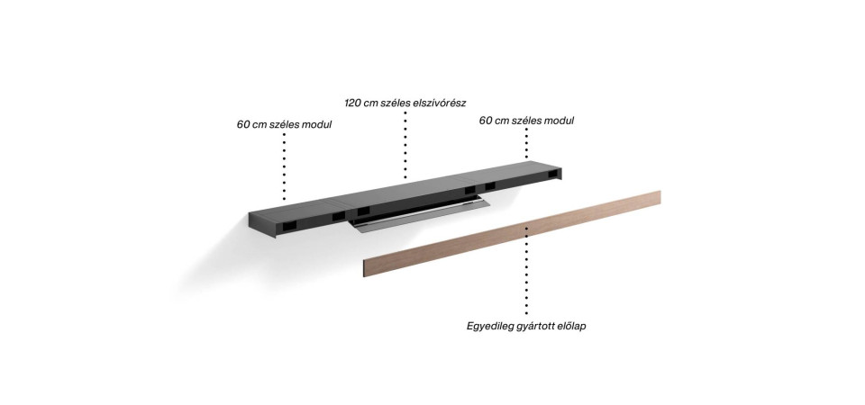 Falmec FALMEC - Páraelszívó SHELF CUSTOM 120 cm motor nélkül Kürtős páraelszívó