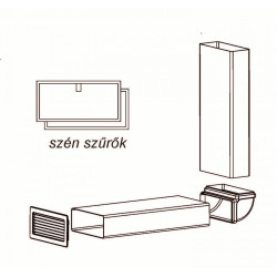 Sirius SIRIUS - Páraelszívó aktívszén-szűrő szett, S-DDH6 Szénszűrő páraelszívóhoz